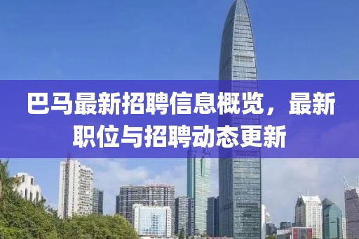 巴马最新招聘信息概览，最新职位与招聘动态更新