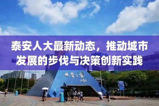 泰安人大最新动态，推动城市发展的步伐与决策创新实践