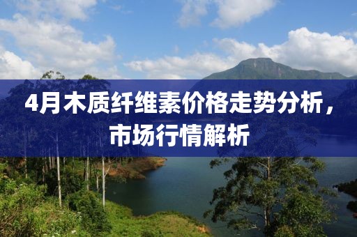 4月木质纤维素价格走势分析，市场行情解析
