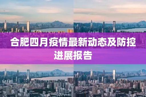 合肥四月疫情最新动态及防控进展报告