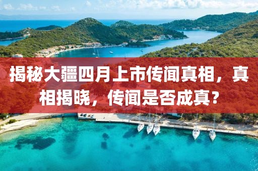 揭秘大疆四月上市传闻真相，真相揭晓，传闻是否成真？
