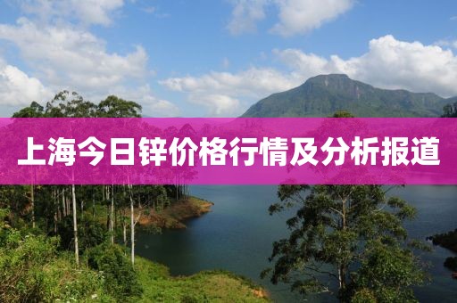 上海今日锌价格行情及分析报道