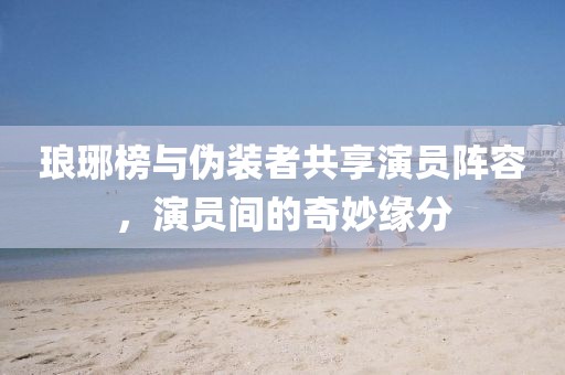 琅琊榜与伪装者共享演员阵容，演员间的奇妙缘分