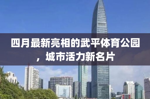 四月最新亮相的武平体育公园，城市活力新名片