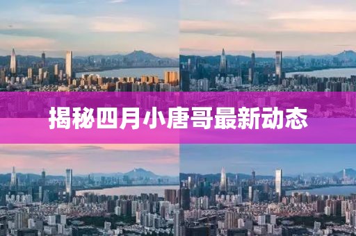 揭秘四月小唐哥最新动态