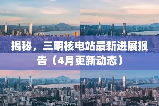 揭秘，三明核电站最新进展报告（4月更新动态）