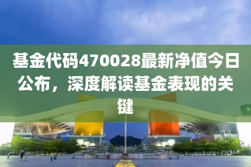 基金代码470028最新净值今日公布，深度解读基金表现的关键