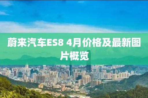 蔚来汽车ES8 4月价格及最新图片概览