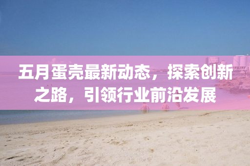 五月蛋壳最新动态，探索创新之路，引领行业前沿发展