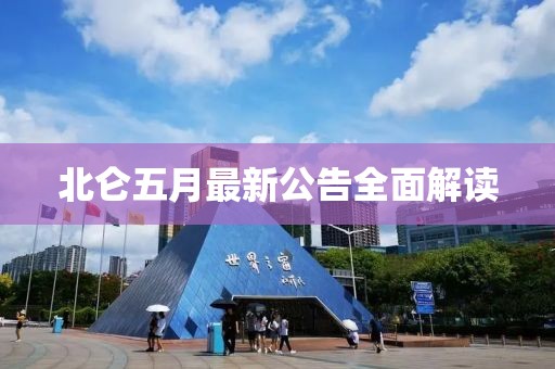 北仑五月最新公告全面解读
