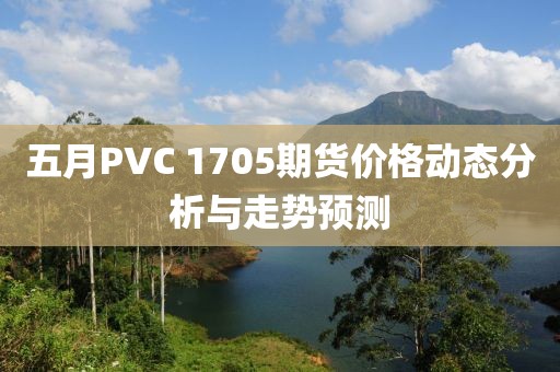 五月PVC 1705期货价格动态分析与走势预测