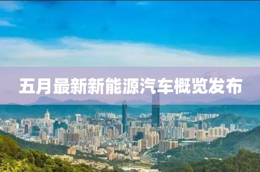 五月最新新能源汽车概览发布