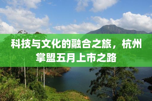 科技与文化的融合之旅，杭州掌盟五月上市之路