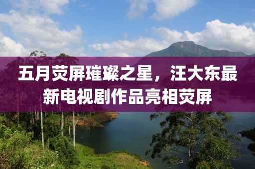 五月荧屏璀璨之星，汪大东最新电视剧作品亮相荧屏