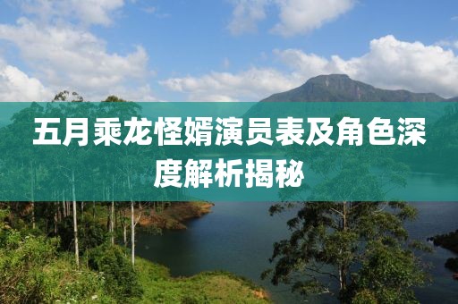 五月乘龙怪婿演员表及角色深度解析揭秘