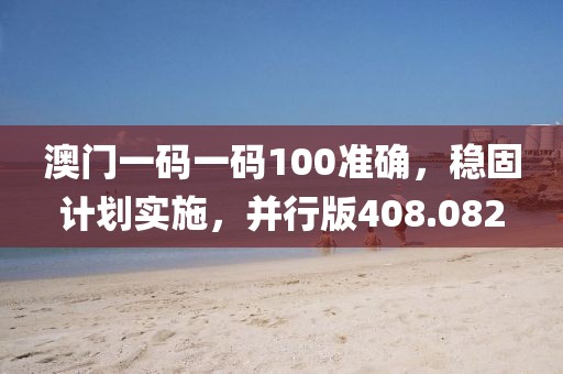 澳门一码一码100准确，稳固计划实施，并行版408.082
