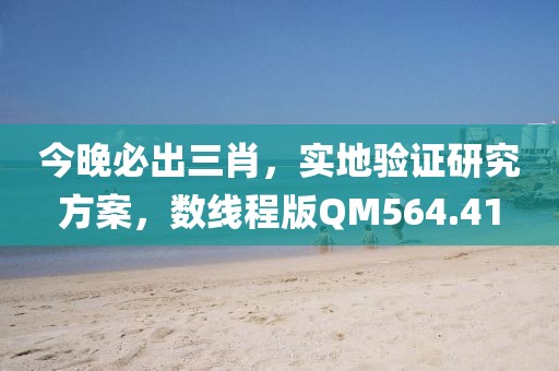 今晚必出三肖，实地验证研究方案，数线程版QM564.41