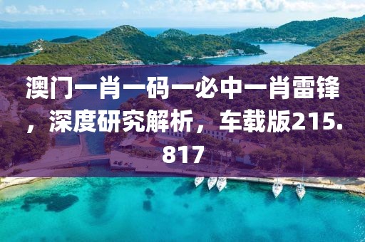 澳门一肖一码一必中一肖雷锋，深度研究解析，车载版215.817