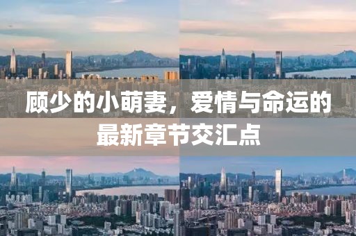 顾少的小萌妻，爱情与命运的最新章节交汇点
