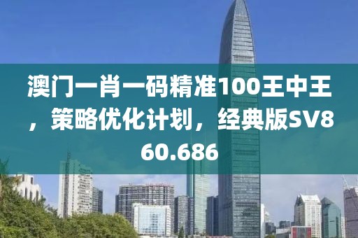 澳门一肖一码精准100王中王，策略优化计划，经典版SV860.686