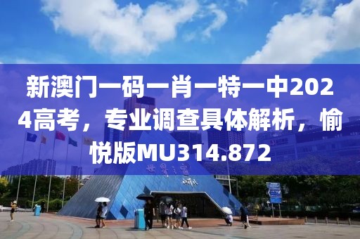 新澳门一码一肖一特一中2024高考，专业调查具体解析，愉悦版MU314.872