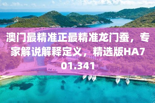 澳门最精准正最精准龙门蚕，专家解说解释定义，精选版HA701.341