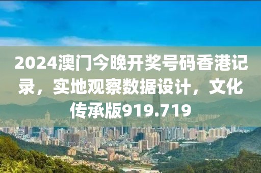 2024澳门今晚开奖号码香港记录，实地观察数据设计，文化传承版919.719