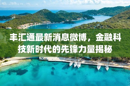 丰汇通最新消息微博，金融科技新时代的先锋力量揭秘