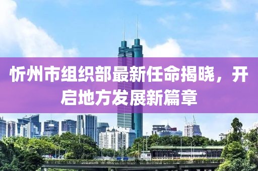 忻州市组织部最新任命揭晓，开启地方发展新篇章