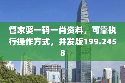 管家婆一码一肖资料，可靠执行操作方式，并发版199.2458