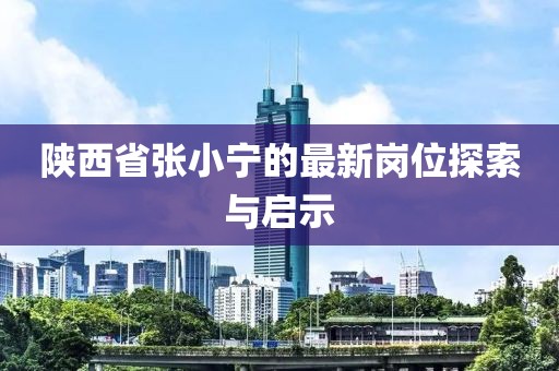 陕西省张小宁的最新岗位探索与启示