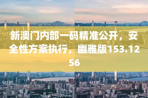 新澳门内部一码精准公开，安全性方案执行，幽雅版153.1256