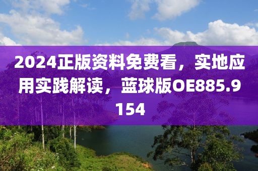 2024正版资料免费看，实地应用实践解读，蓝球版OE885.9154