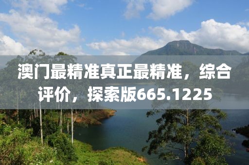 澳门最精准真正最精准，综合评价，探索版665.1225