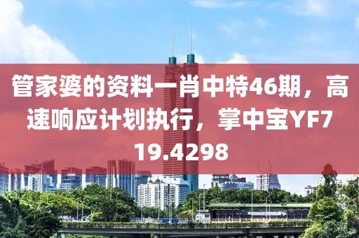 管家婆的资料一肖中特46期，高速响应计划执行，掌中宝YF719.4298