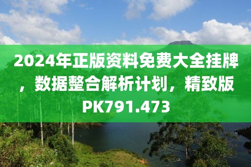 2024年正版资料免费大全挂牌，数据整合解析计划，精致版PK791.473
