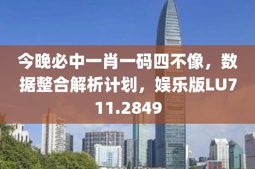 今晚必中一肖一码四不像，数据整合解析计划，娱乐版LU711.2849