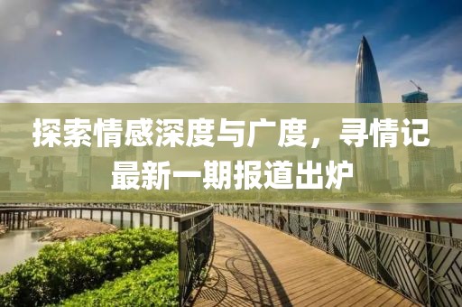探索情感深度与广度，寻情记最新一期报道出炉