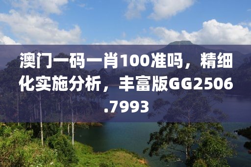 澳门一码一肖100准吗，精细化实施分析，丰富版GG2506.7993