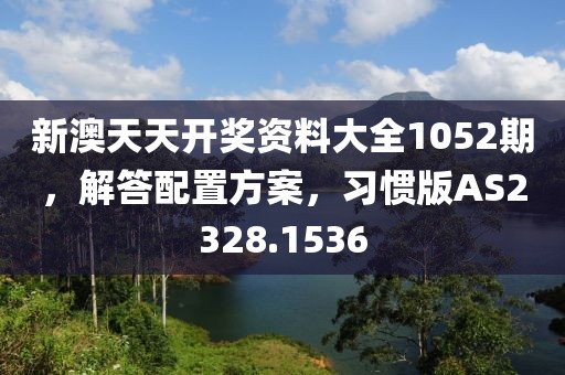 新澳天天开奖资料大全1052期，解答配置方案，习惯版AS2328.1536