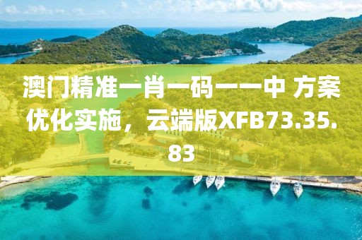 澳门精准一肖一码一一中 方案优化实施，云端版XFB73.35.83