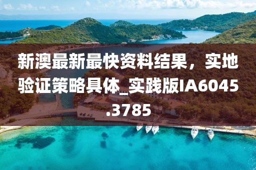 新澳最新最快资料结果，实地验证策略具体_实践版IA6045.3785