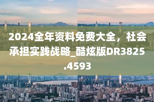 2024全年资料免费大全，社会承担实践战略_酷炫版DR3825.4593