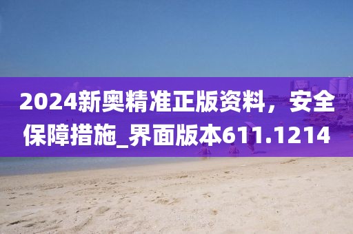 2024新奥精准正版资料，安全保障措施_界面版本611.1214