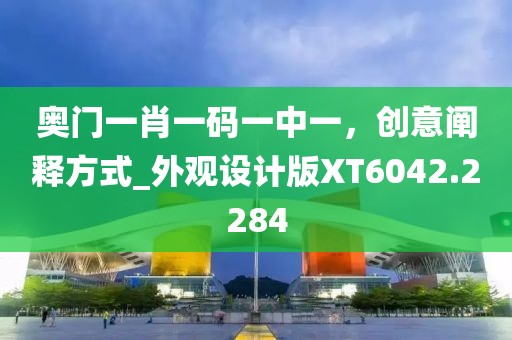 奥门一肖一码一中一，创意阐释方式_外观设计版XT6042.2284