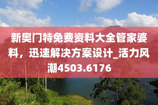 新奥门特免费资料大全管家婆料，迅速解决方案设计_活力风潮4503.6176
