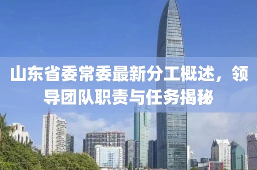 山东省委常委最新分工概述，领导团队职责与任务揭秘