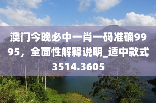 澳门今晚必中一肖一码准确9995，全面性解释说明_适中款式3514.3605
