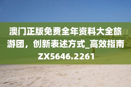 澳门正版免费全年资料大全旅游团，创新表述方式_高效指南ZX5646.2261