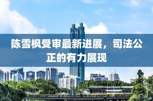陈雪枫受审最新进展，司法公正的有力展现